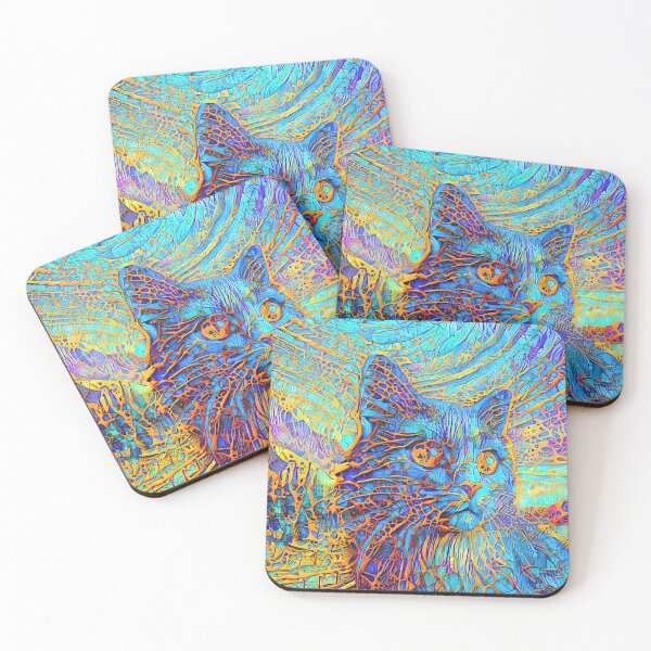 Item preview, Abstractions of abstract abstraction of cat. DeepDream #1780920507509 designed and sold by blackhalt.