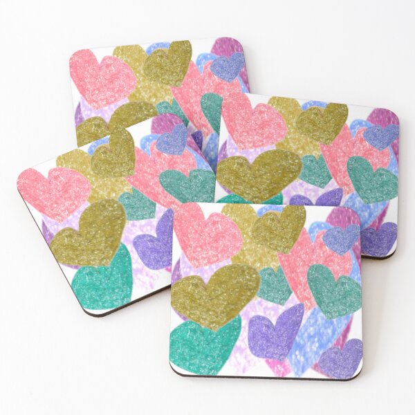 Item preview, Beautiful Glitter Hearts! - Hand-drawn designed and sold by Victoria Rose.
