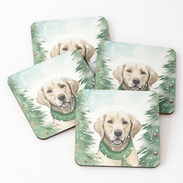 Item preview, Labrador Under Mistletoe designed and sold by cute-animals99.