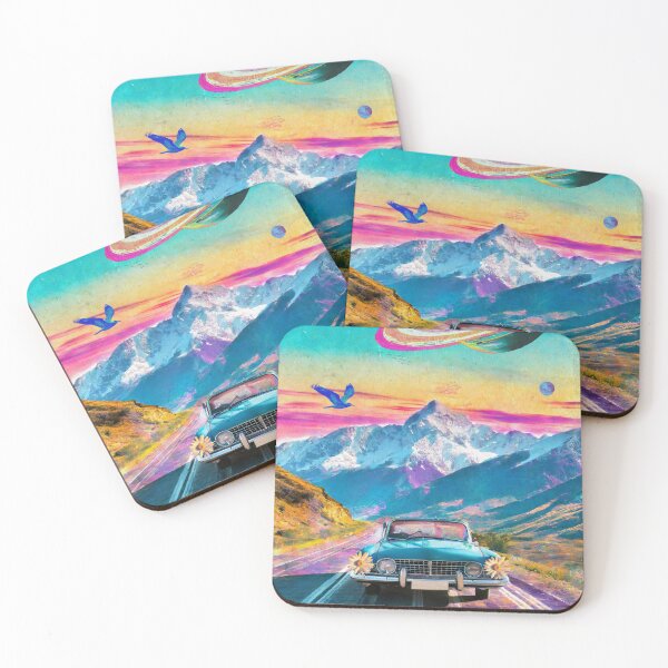 Item preview, Retro Car in Psychedelic World designed and sold by Pixelfunk.