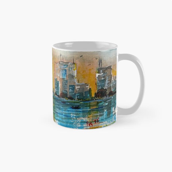 Item preview, City Scape Waterfront - Acuarela designed and sold by Paul Gilbert.