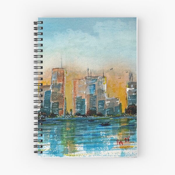 Artikelvorschau, Stadtbild Waterfront - Aquarell entworfen und verkauft von Paul Gilbert.