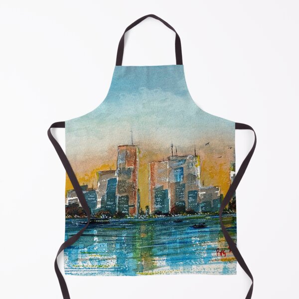 Artikelvorschau, Stadtbild Waterfront - Aquarell entworfen und verkauft von Paul Gilbert.
