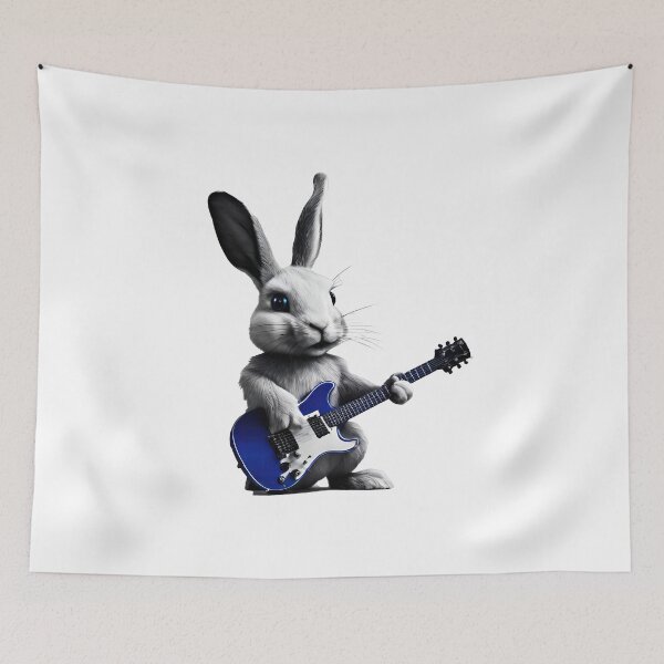 Item preview, Musician Animals Orchestra Rabbit Guitarist designed and sold by joyfulcow.