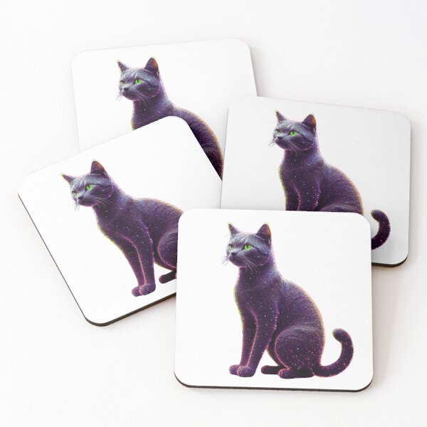 Item preview, Purr-fectly Dotted: Neon Cat Chic designed and sold by JAMESAMORN.