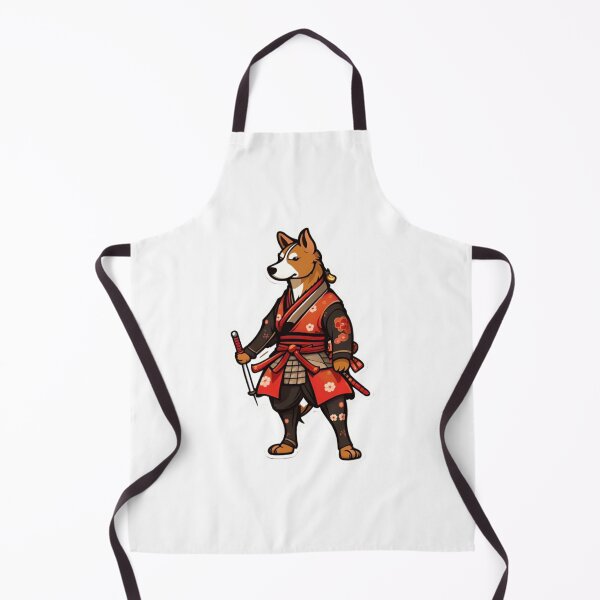 Item preview, Japan samurai brown dog designed and sold by KorArtStudio.