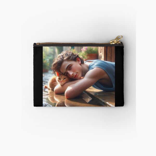 Item preview, Elio Perlman and cat CMBYN designed and sold by cmbynjournal.