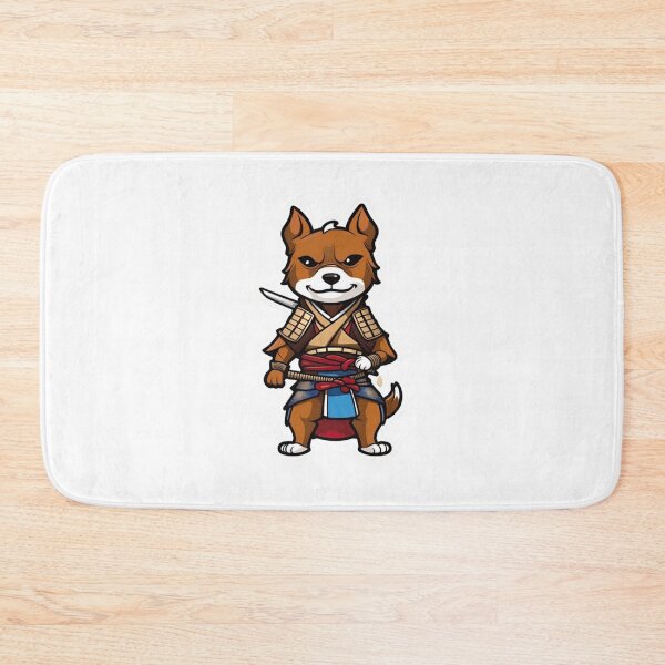 Item preview, Cute Japan samurai brown dog designed and sold by KorArtStudio.
