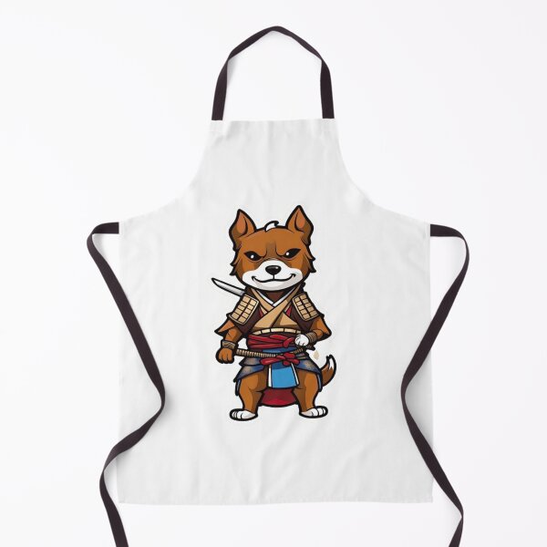 Item preview, Cute Japan samurai brown dog designed and sold by KorArtStudio.