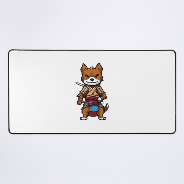 Item preview, Cute Japan samurai brown dog designed and sold by KorArtStudio.