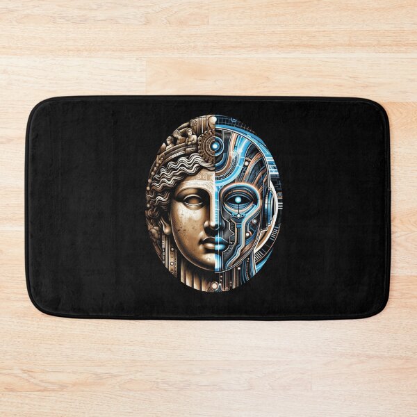Item preview, Ancient Future - Classical Sculpture Meets Digital Art Print designed and sold by ChromaticBlend.