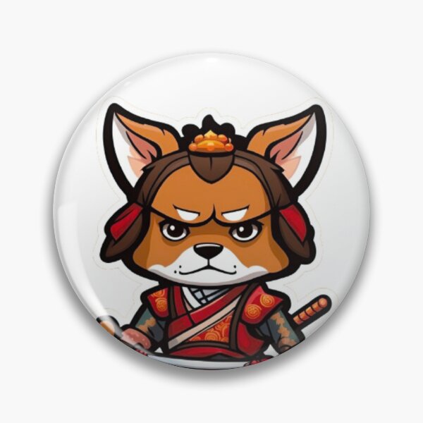 Item preview, Cool Japan samurai brown dog designed and sold by KorArtStudio.
