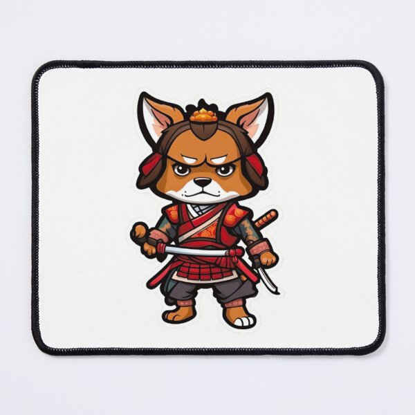 Item preview, Cool Japan samurai brown dog designed and sold by KorArtStudio.