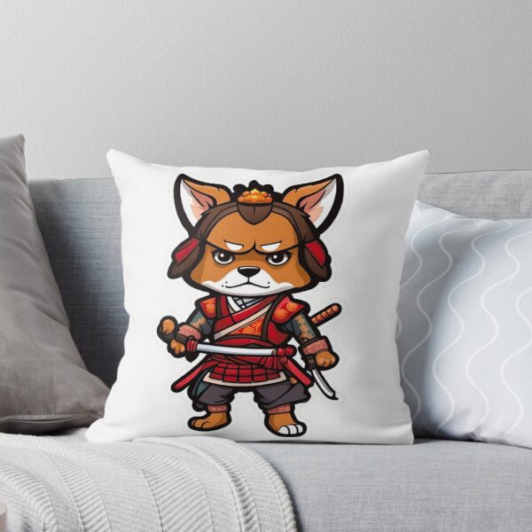 Item preview, Cool Japan samurai brown dog designed and sold by KorArtStudio.