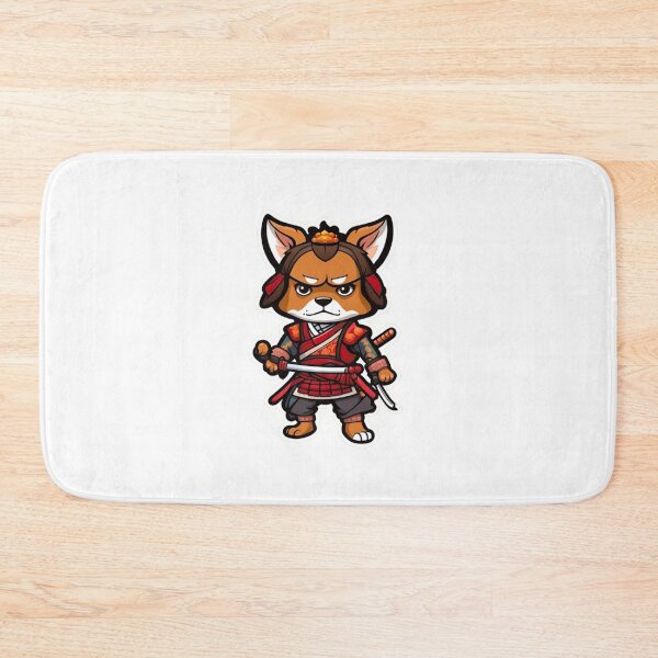 Item preview, Cool Japan samurai brown dog designed and sold by KorArtStudio.