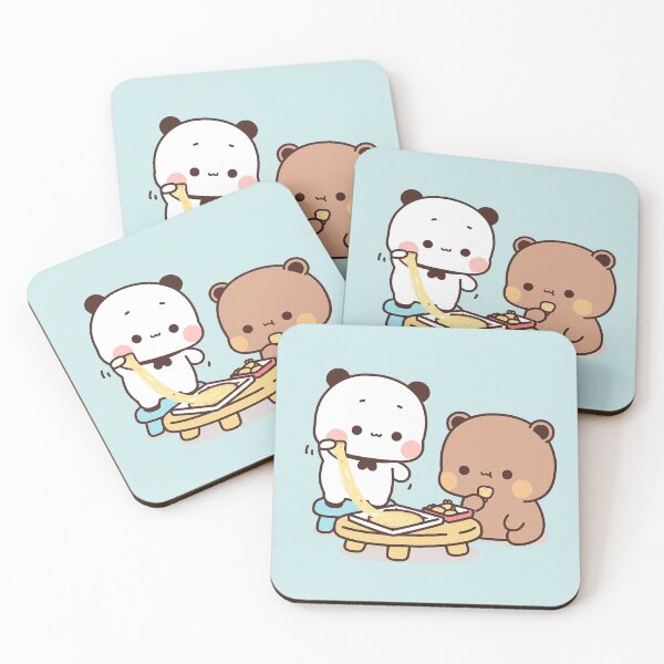 Item preview, Bubu and Dudu | Cute Bear Couple | Panda Yier | Bubu Brownie Bear designed and sold by valeriehsin.