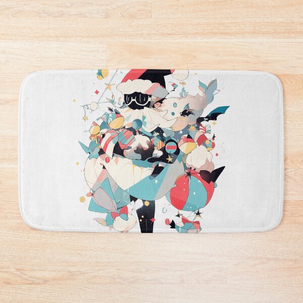Item preview, A magical Christmas scene with a wizard and gifts under a pine tree designed and sold by kitidach-create.