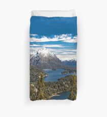 Lake Nahuel Huapi and mountains (Patagonia - Argentina) Duvet Cover