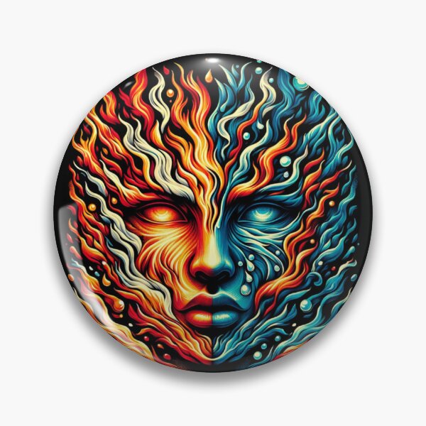 Item preview, Elemental Essence - Fire and Water Dual Art Print designed and sold by ChromaticBlend.