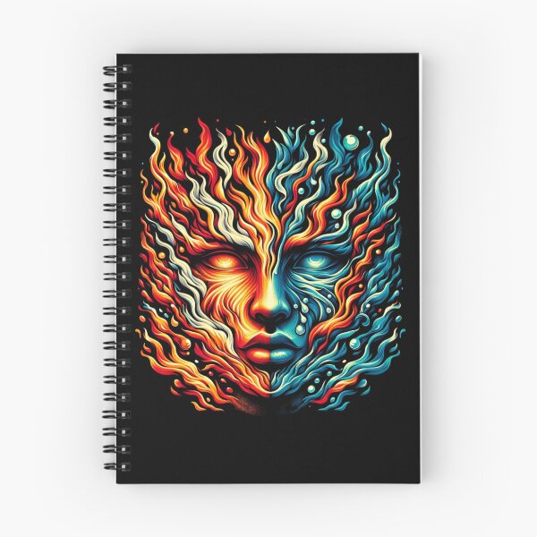 Item preview, Elemental Essence - Fire and Water Dual Art Print designed and sold by ChromaticBlend.