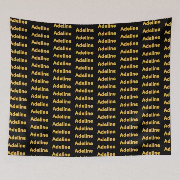Item preview, Golden Balloon Adeline Name Label (Black) designed and sold by NormadWorld.