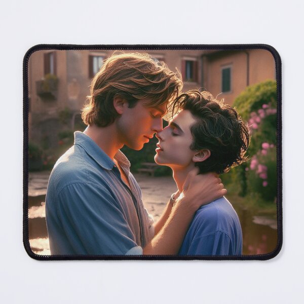 Item preview, Elio Perlman and Oliver kissing CMBYN designed and sold by cmbynjournal.
