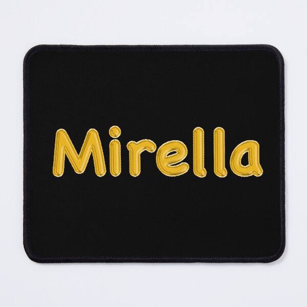 Item preview, Golden Balloon Mirella Name Label (Black) designed and sold by NormadWorld.