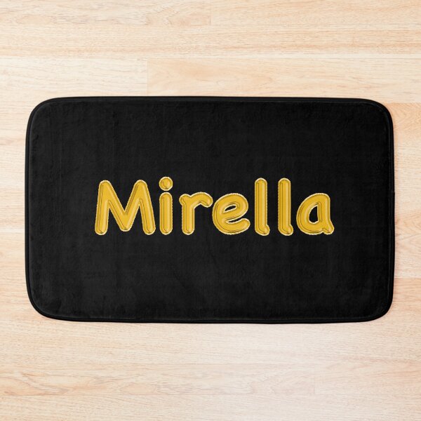Item preview, Golden Balloon Mirella Name Label (Black) designed and sold by NormadWorld.