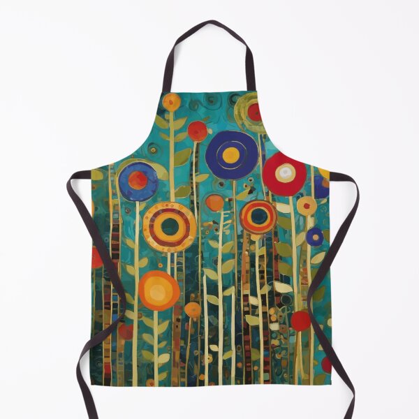Item preview, Colorful Abstract Flower Garden Landscape After Klimt designed and sold by Vicky Brago-Mitchell®.