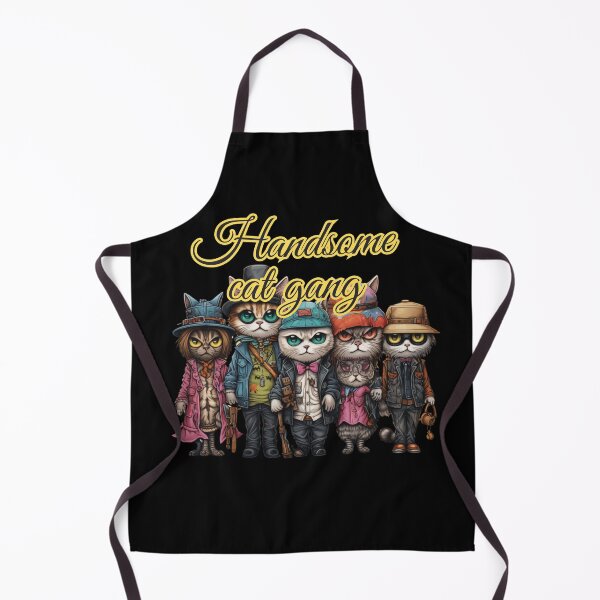 Item preview, T-shirt design anthropomorphic cats walking down the road, snappy dressers, psychedelic, designed and sold by DeepDrop Studio.