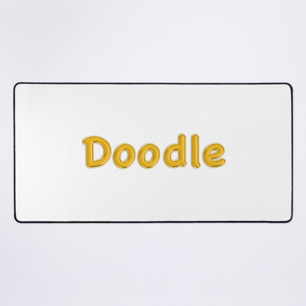 Item preview, Golden Balloon Doodle Name Label designed and sold by NormadWorld.
