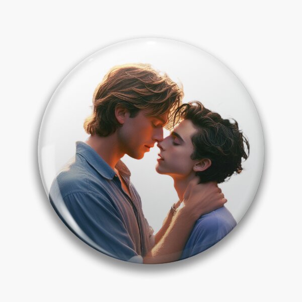 Item preview, Elio Perlman and Oliver kissing CMBYN designed and sold by cmbynjournal.