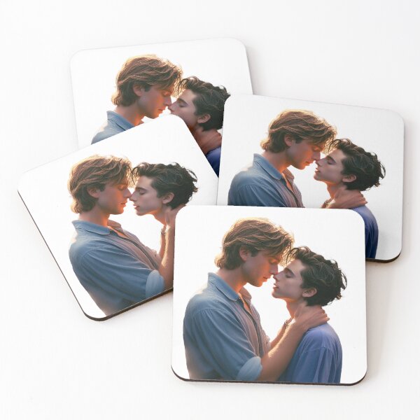 Item preview, Elio Perlman and Oliver kissing CMBYN designed and sold by cmbynjournal.