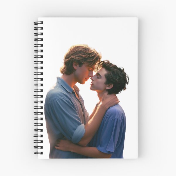 Item preview, Elio Perlman and Oliver kissing CMBYN designed and sold by cmbynjournal.