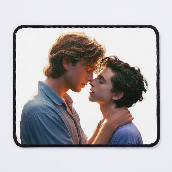 Item preview, Elio Perlman and Oliver kissing CMBYN designed and sold by cmbynjournal.