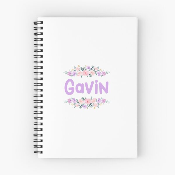 Item preview, Purple Flower Gavin Name Label  designed and sold by NormadWorld.
