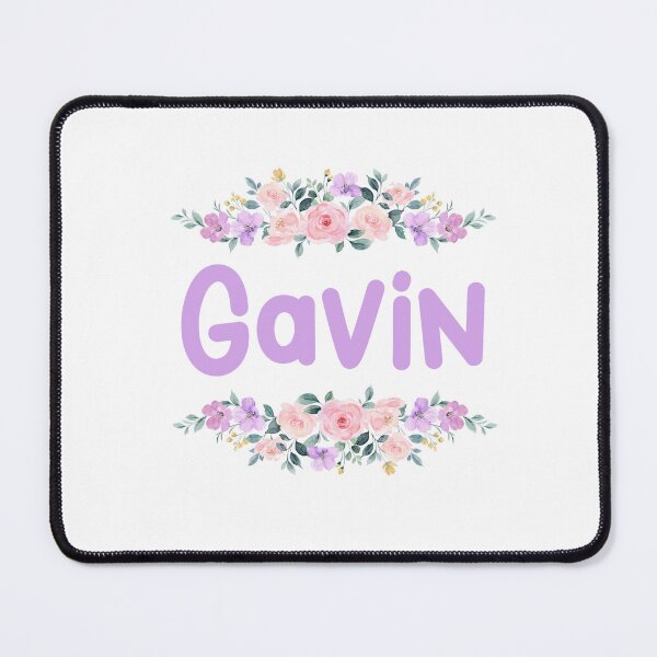 Item preview, Purple Flower Gavin Name Label  designed and sold by NormadWorld.