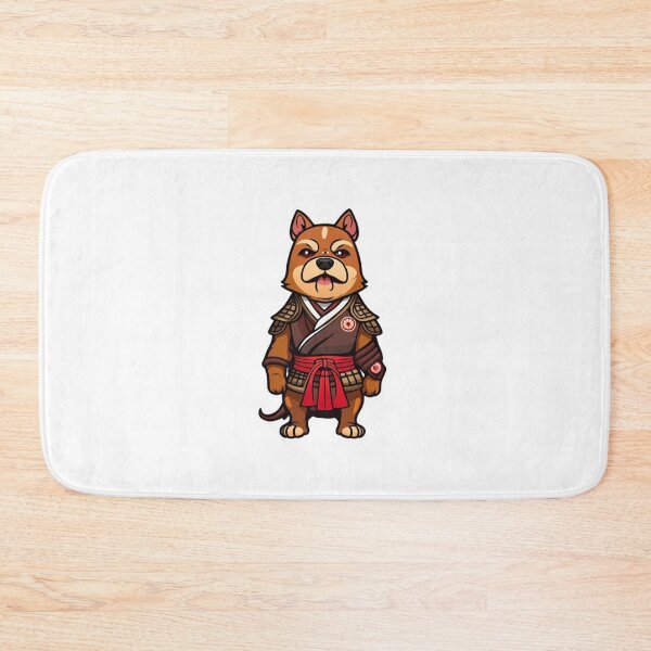 Item preview, Cool Japan samurai katana puppy brown dog designed and sold by KorArtStudio.