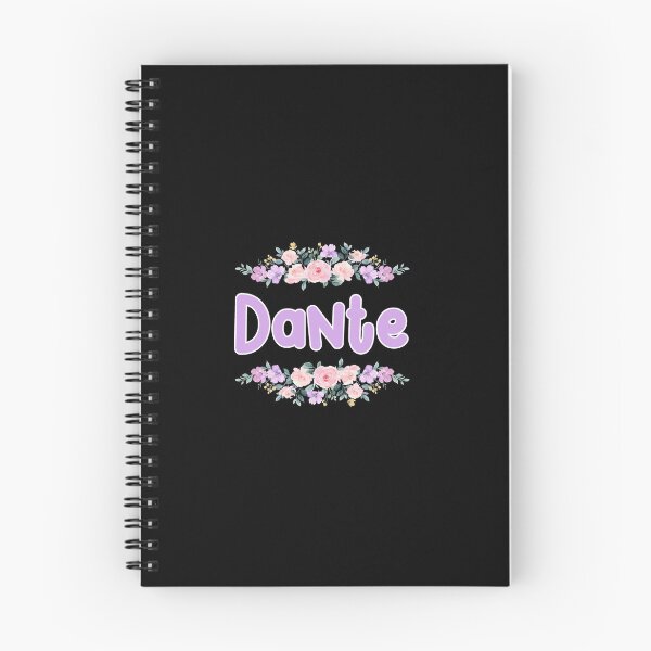 Item preview, Purple Flower Dante Name Label (Black) designed and sold by NormadWorld.