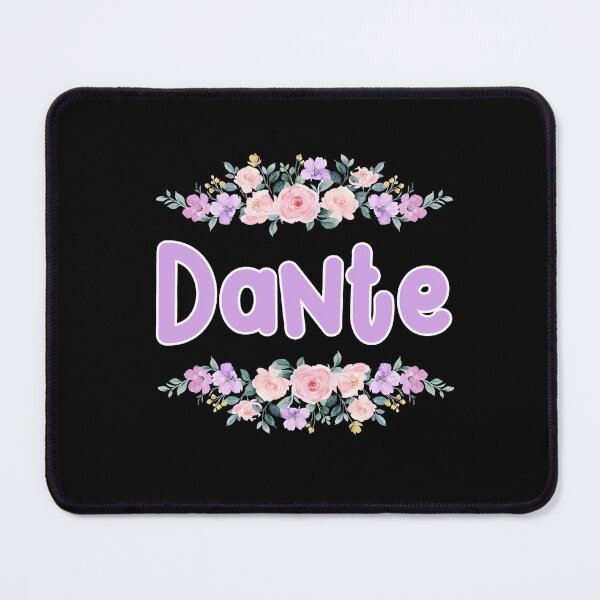 Item preview, Purple Flower Dante Name Label (Black) designed and sold by NormadWorld.
