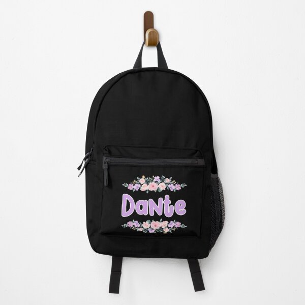 Item preview, Purple Flower Dante Name Label (Black) designed and sold by NormadWorld.