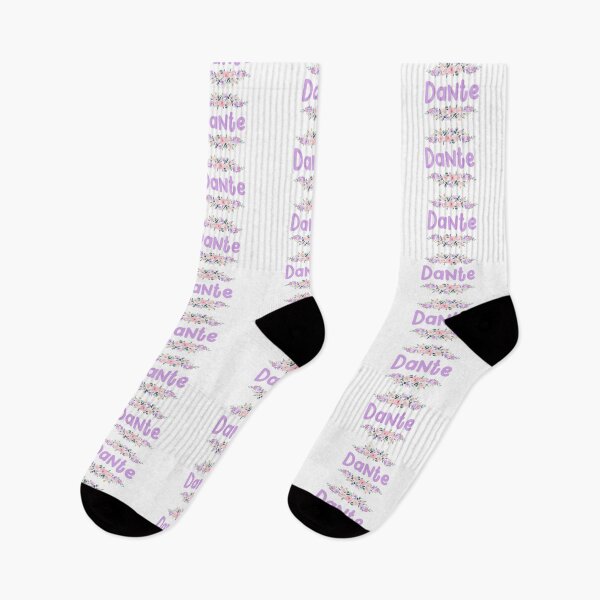 Item preview, Purple Flower Dante Name Label designed and sold by NormadWorld.