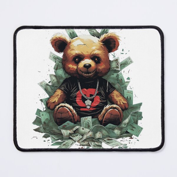 Item preview, Cool teddy bear in money designed and sold by Lobory.