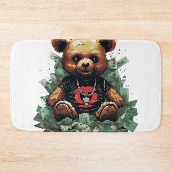 Item preview, Cool teddy bear in money designed and sold by Lobory.