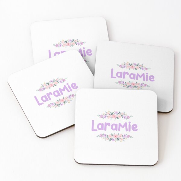 Item preview, Purple Flower Laramie Name Label designed and sold by NormadWorld.