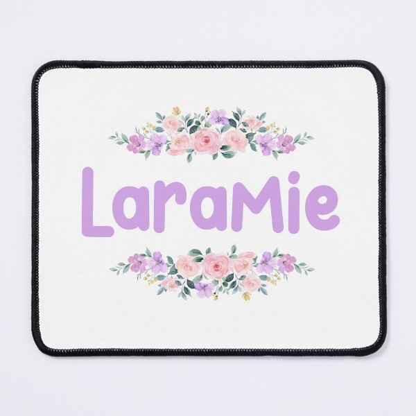 Item preview, Purple Flower Laramie Name Label designed and sold by NormadWorld.