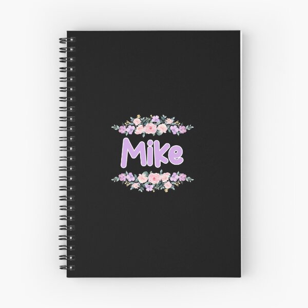 Item preview, Purple Flower Mike Name Label (Black) designed and sold by NormadWorld.