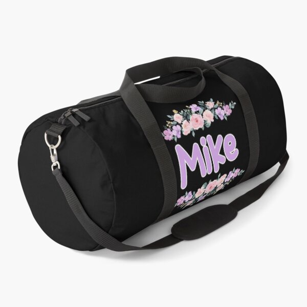 Item preview, Purple Flower Mike Name Label (Black) designed and sold by NormadWorld.