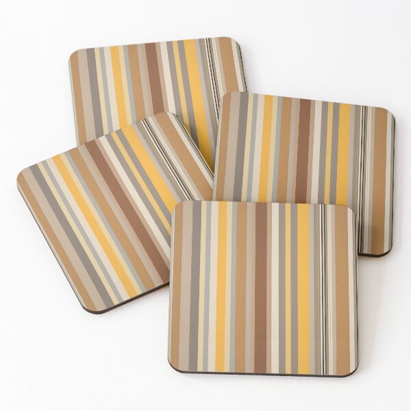 Item preview,  Vertical Stripes  Pattern  Brown, Tangerine and Yellow designed and sold by Prints and Lifestyle.
