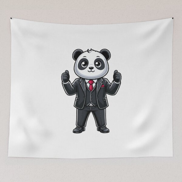 Item preview, Businessman Panda designed and sold by cave-canvas.